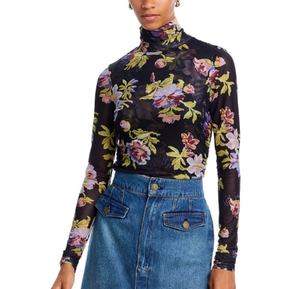 Cinq a Sept Bridgette Mesh Turtleneck MSRP 225$ - Picture 1 of 3